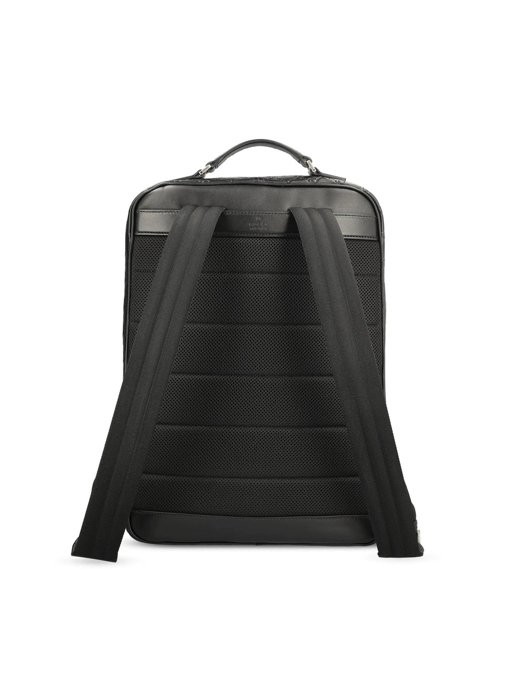 Gucci Men's Emblem Medium Backpack in Black