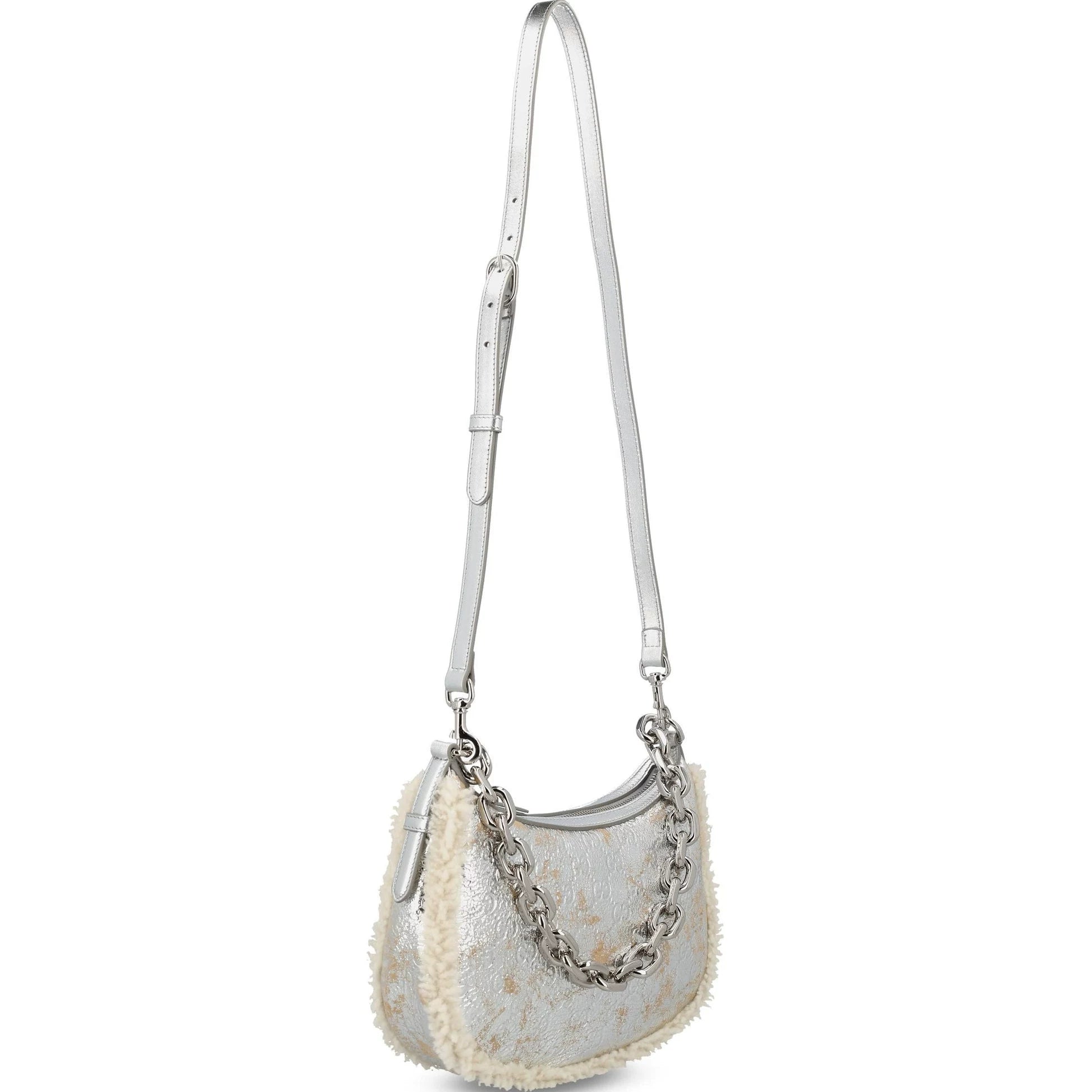Gucci Women's Emblem Small Bag in Silver