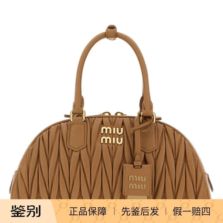 Miu Miu Women's Arcadie Shoulder Bag in Caramel