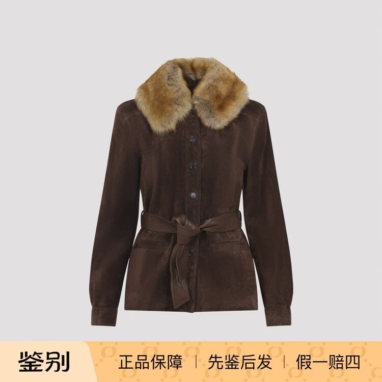 Saint Laurent Women's YSL Leather Jacket