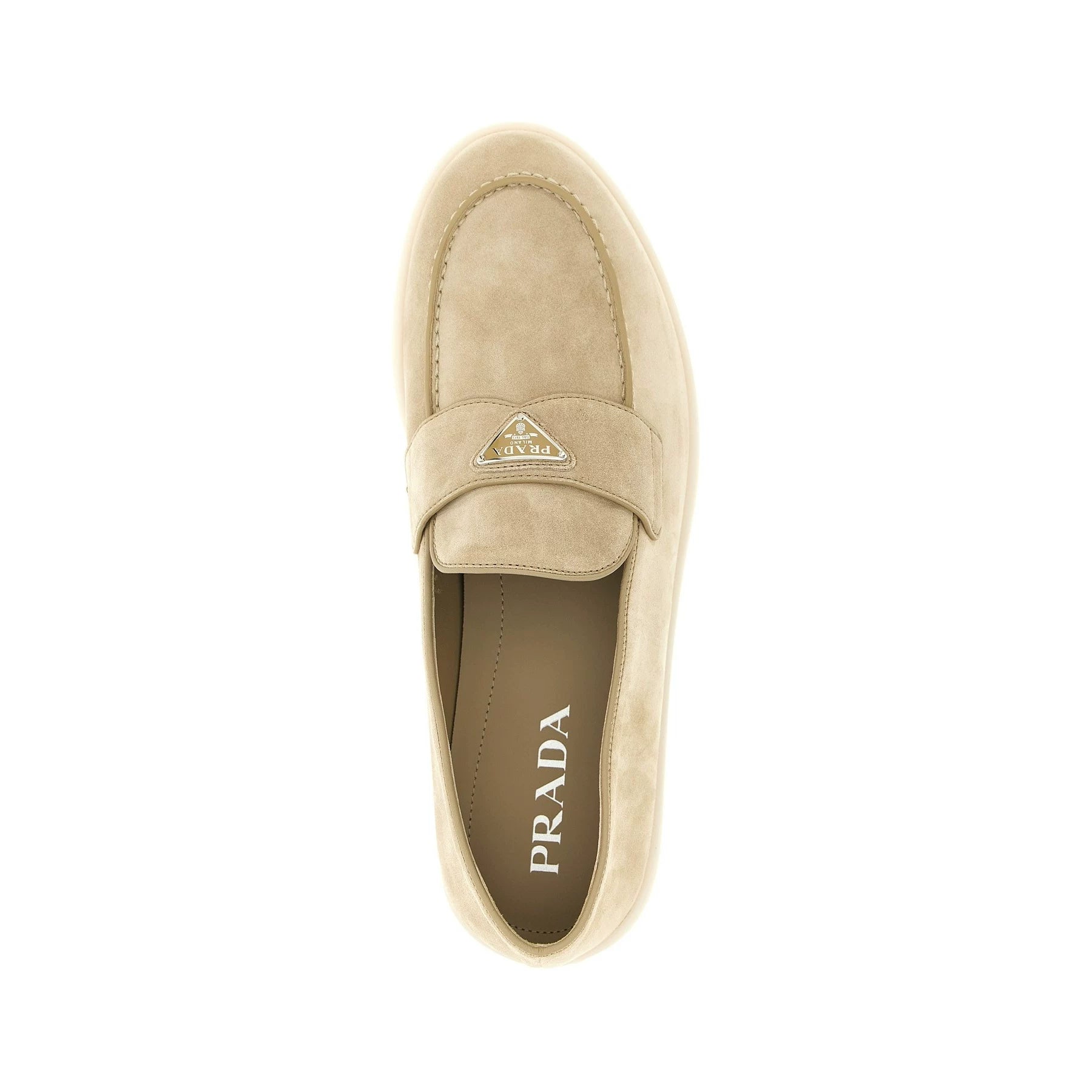 Prada Men's Loafers in Beige
