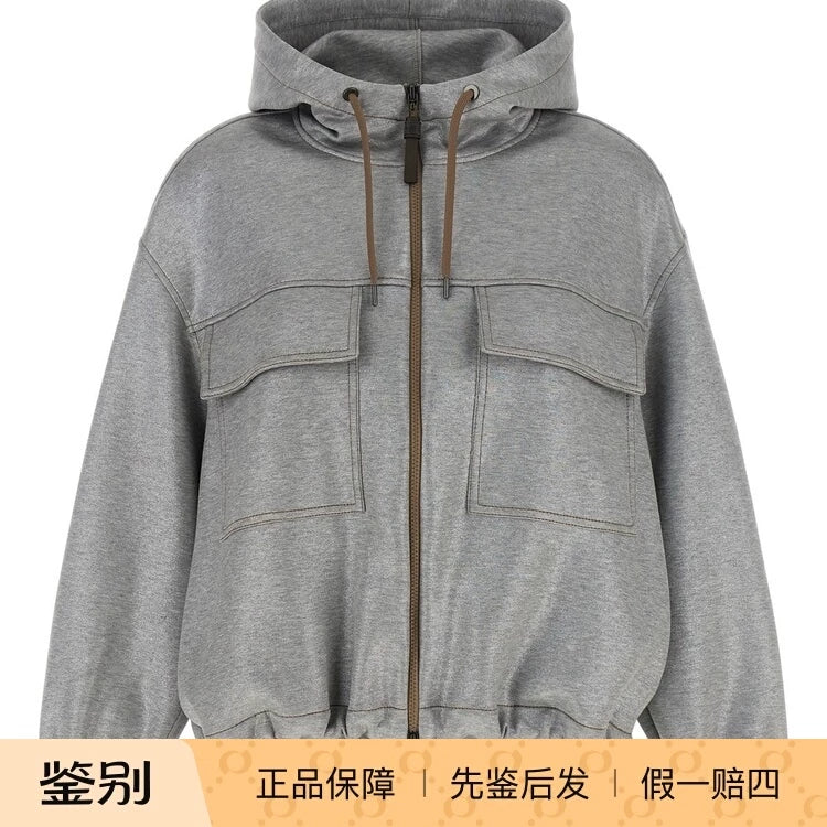 Brunello Cucinelli Women's Bc 26 Coat in Grey