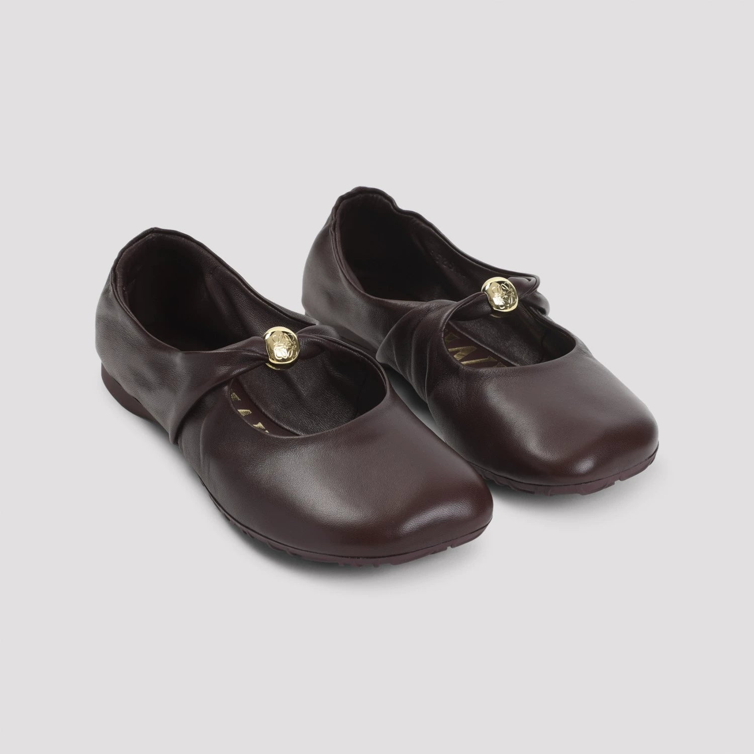 Loewe Women's Pebble Soft Shoes in Burgundy