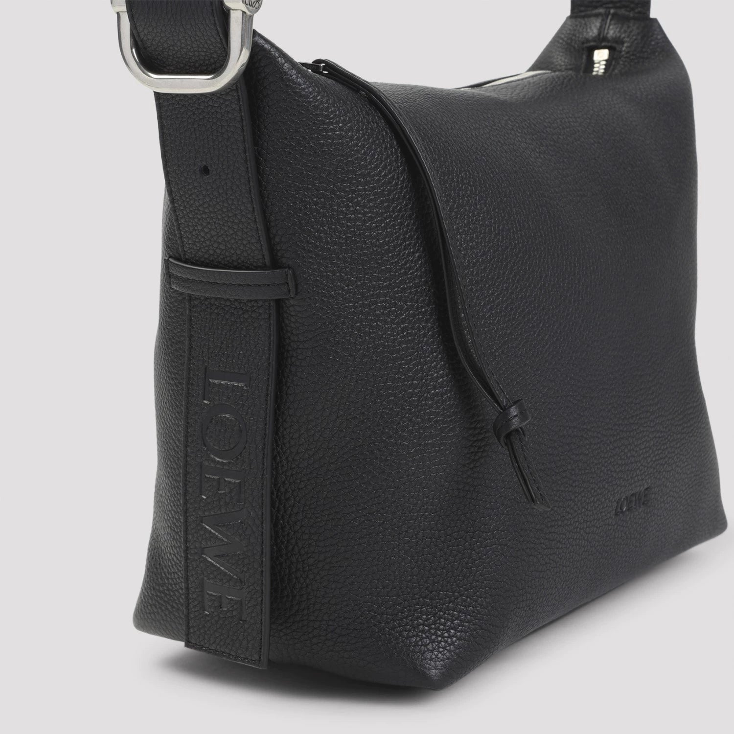 Loewe Men's Loop Hobo Bag in Black