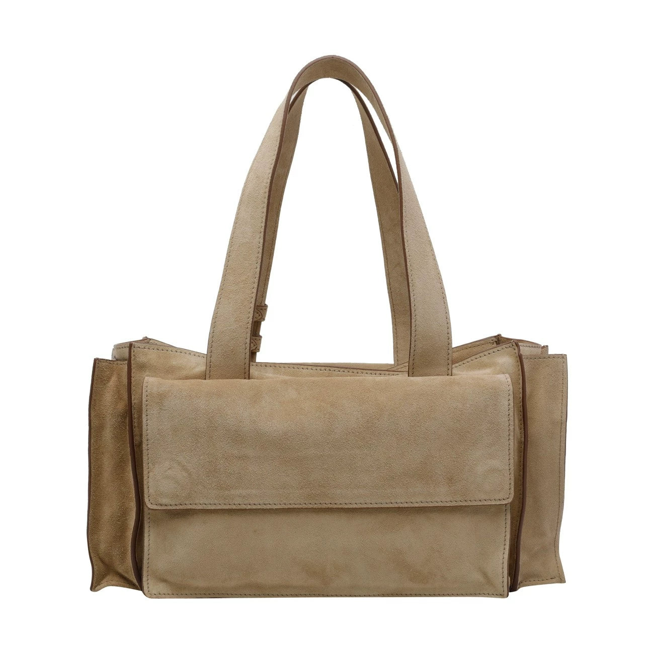 Miu Miu Utilitaire Medium Shoulder Bag in Beige