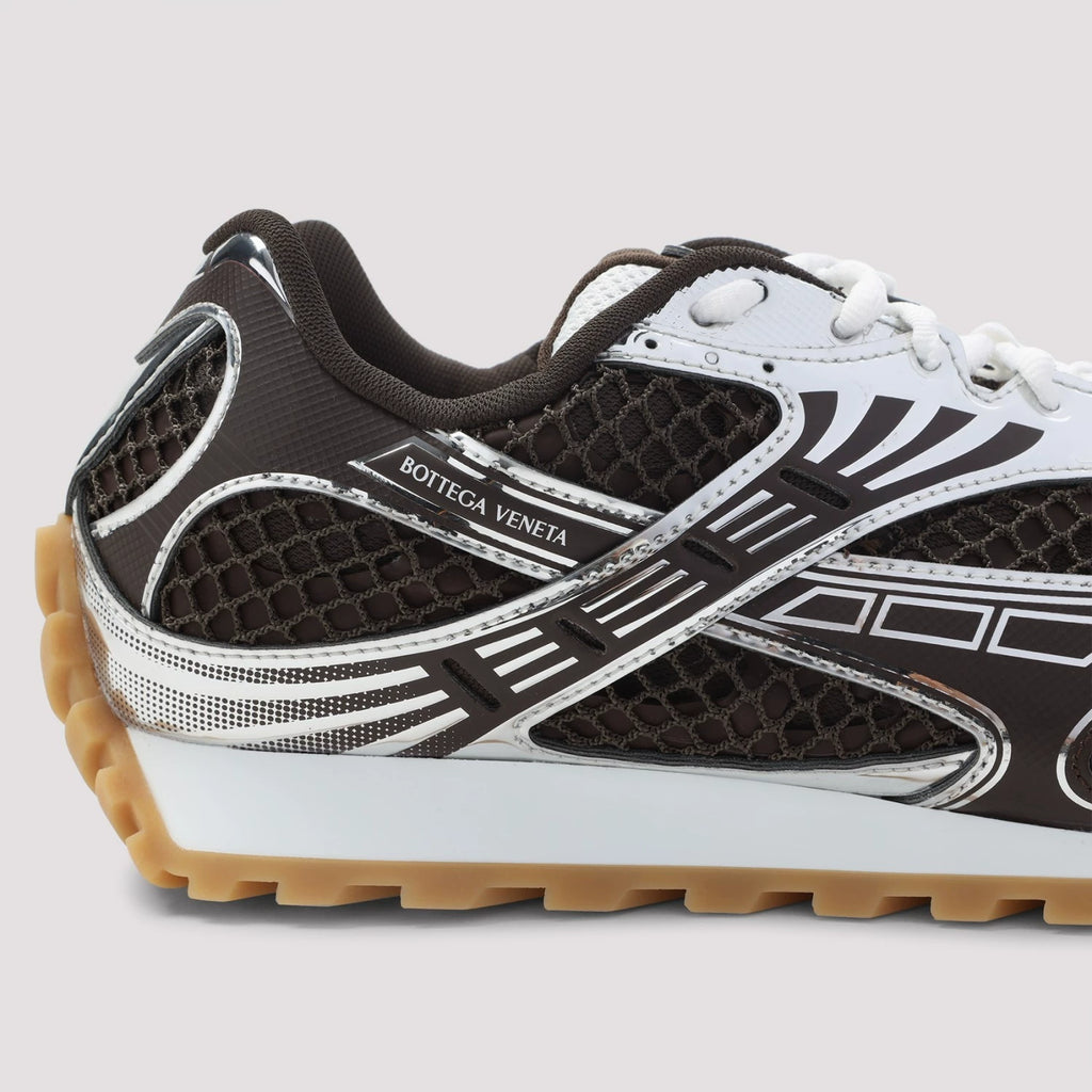 Bottega Veneta Men's Orbit Sneakers in Silver