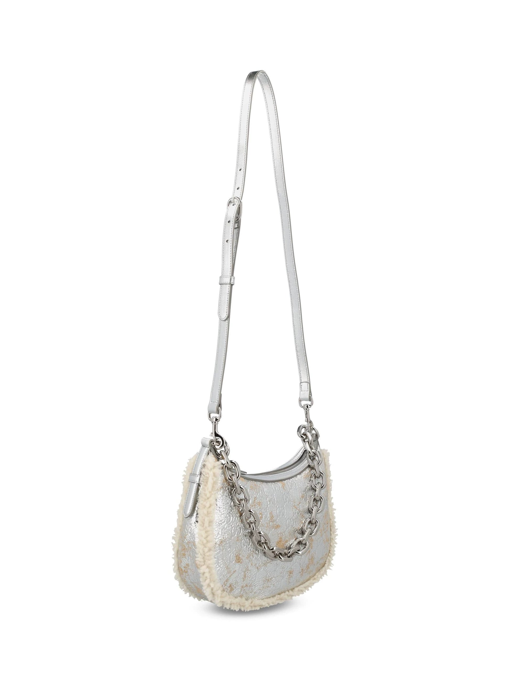 Gucci Women's Emblem Small Bag in Silver