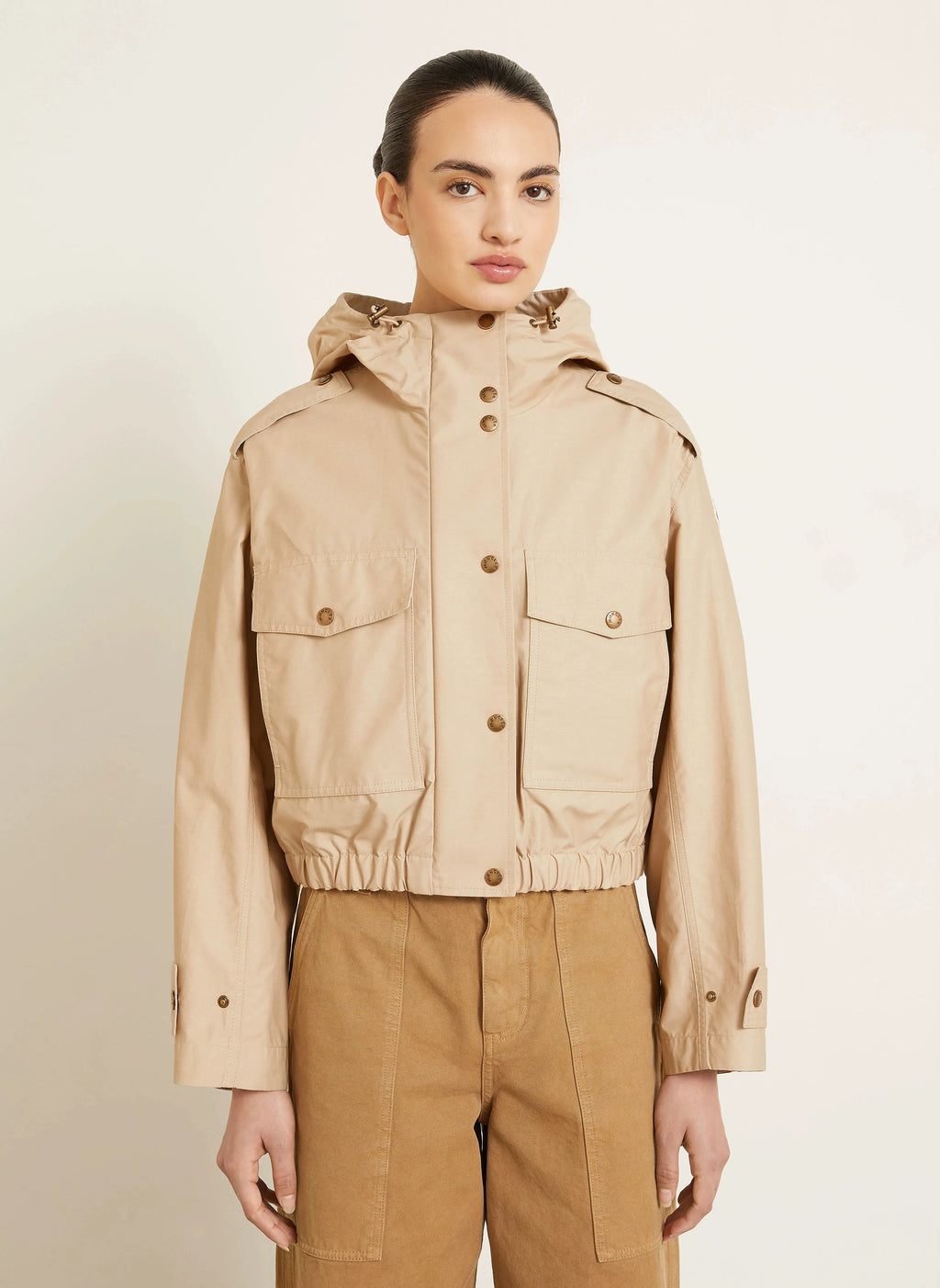 Moncler Women's Carex Coat in Beige