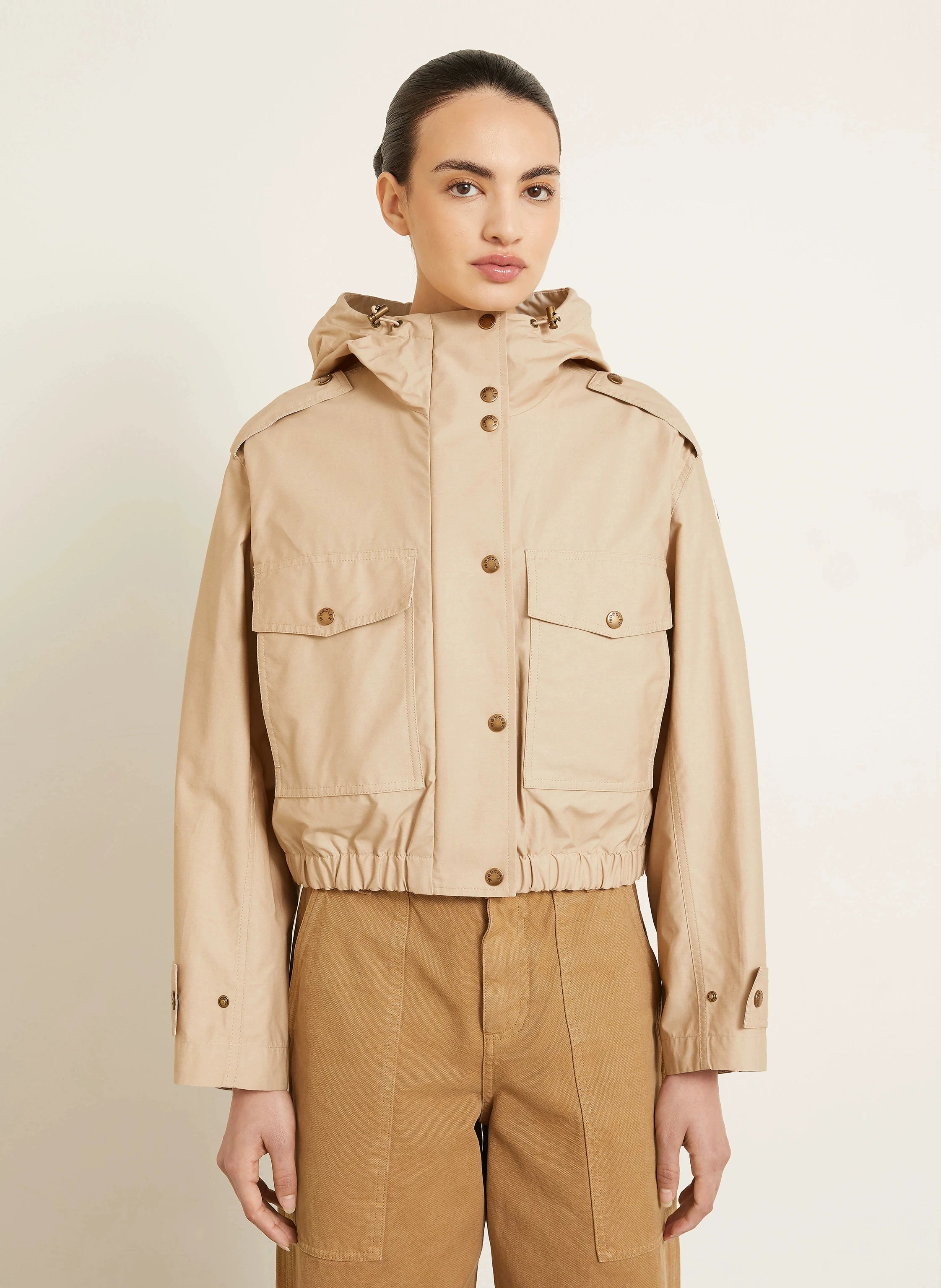 Moncler Women's Carex Coat in Beige
