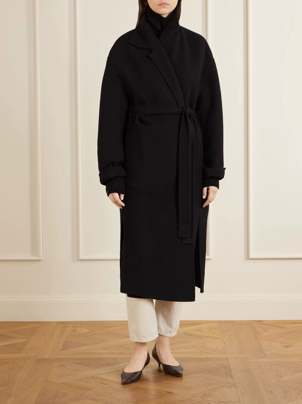 The Row Women's Ciara Coat in Black