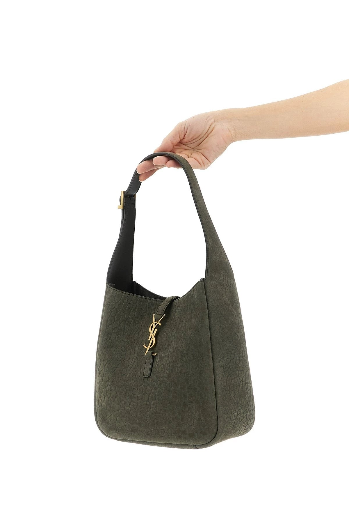 Saint Laurent YSL Le 5a7 Small Bag in Grey