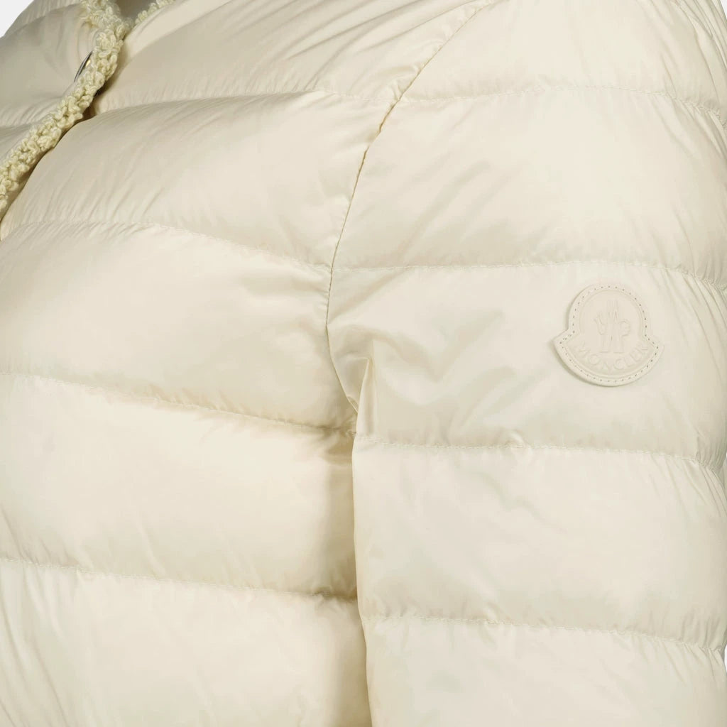 Moncler Women's Fleurs Down Jacket in White