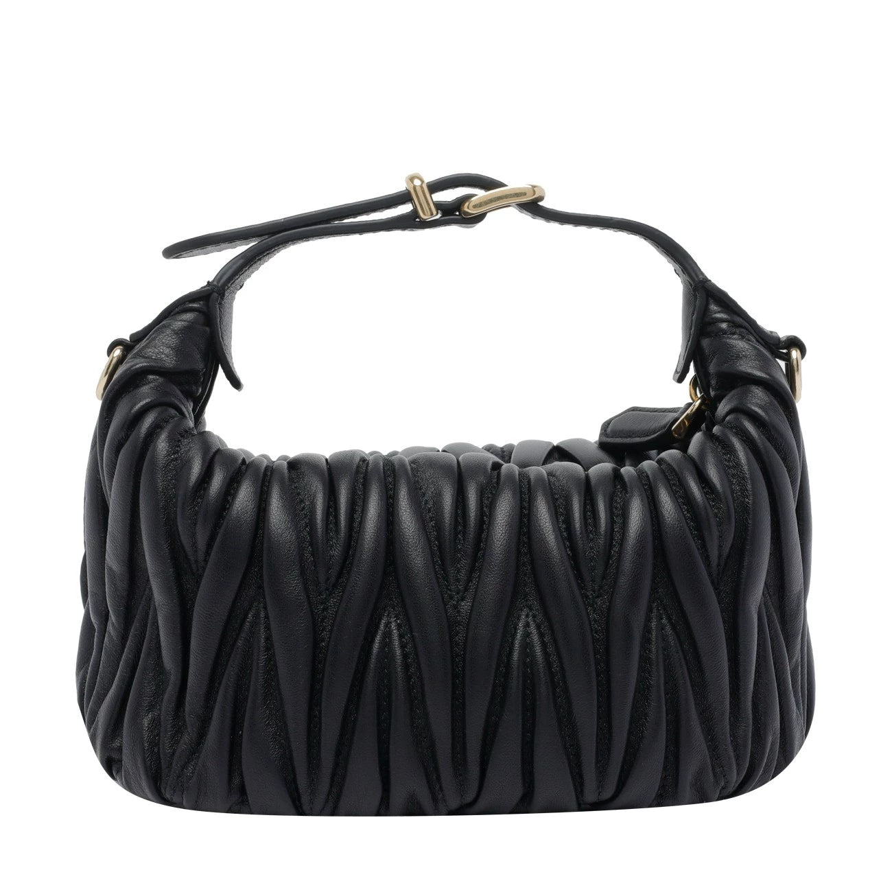 Miu Miu Women's Matelasse Mini Bag in Black