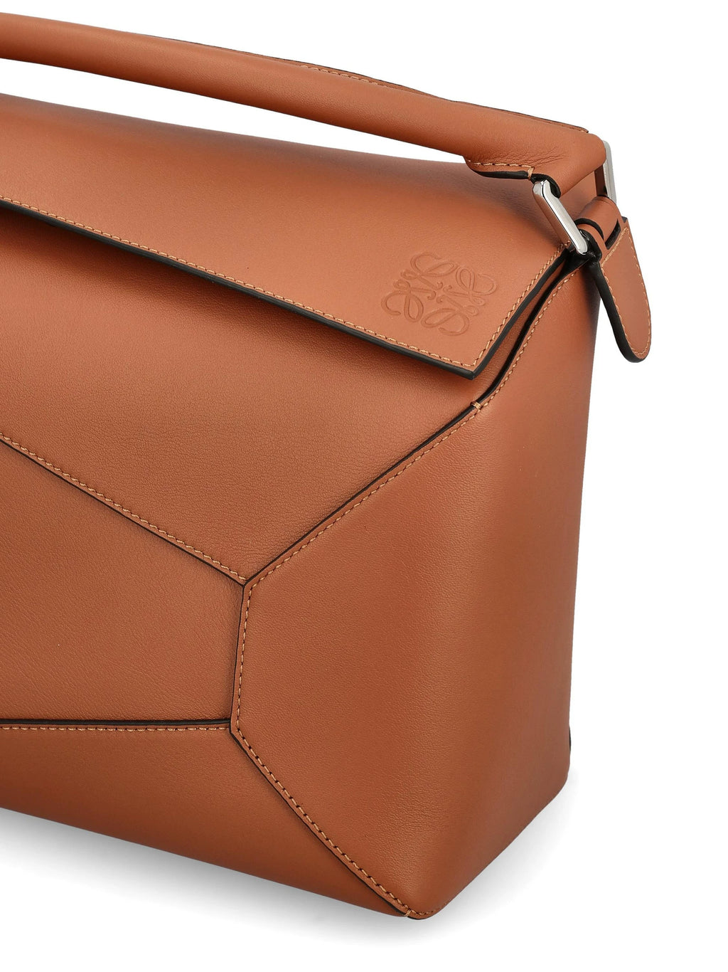 Loewe Men's Puzzle Large Shoulder Bag in Brown