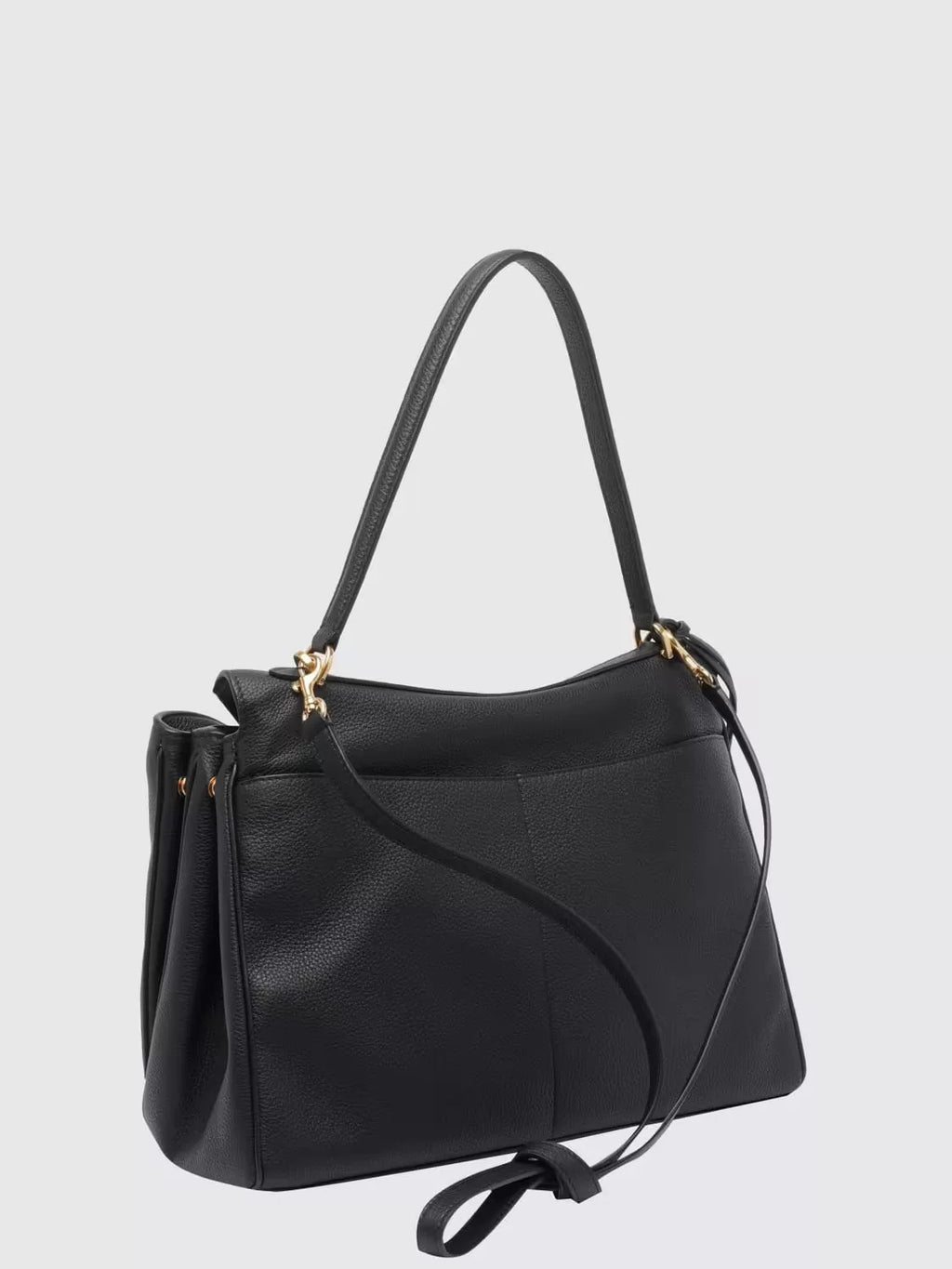 BALENCIAGA Women's Medium Rodeo Leather Shoulder Bag in Black