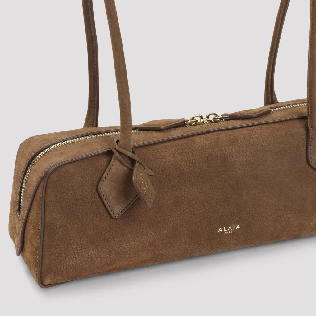 Alaia Women's Teckel Medium Shoulder Bag in Brown