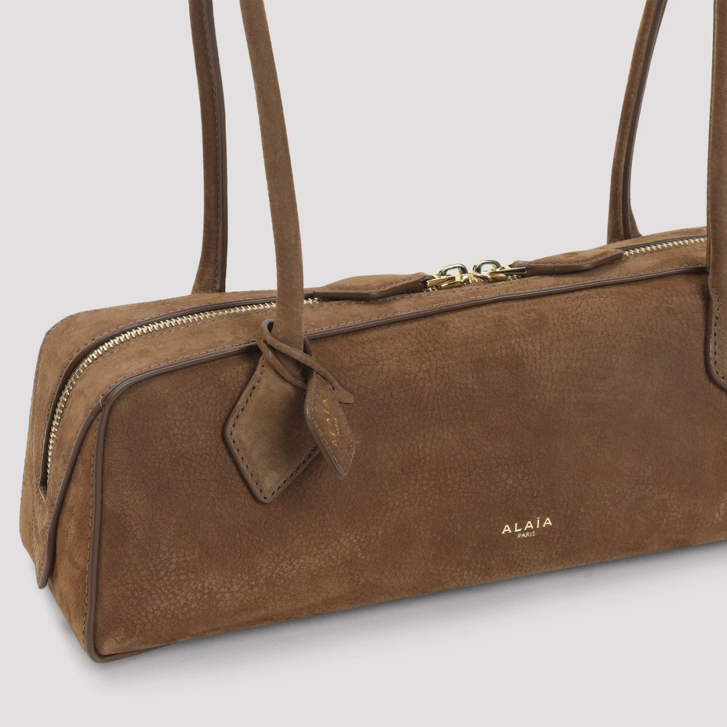 Alaia Women's Teckel Medium Shoulder Bag in Brown