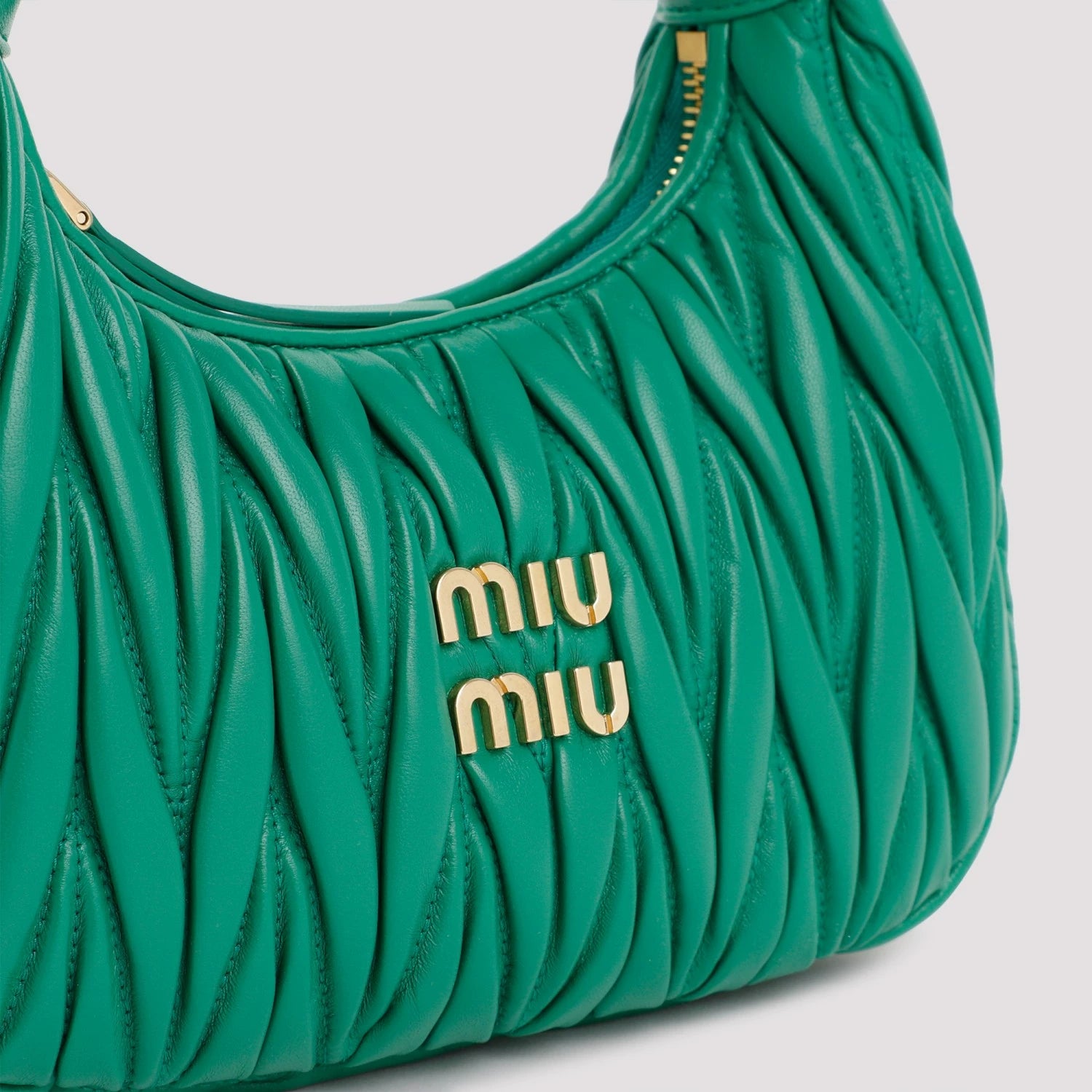 Miu Miu Women's Wander Small Crossbody Bag in Green