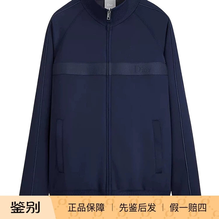 Dior Men's Logo Jacket in Blue