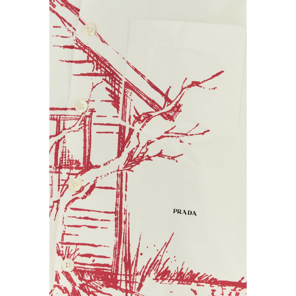 Prada Men's Shirt in White