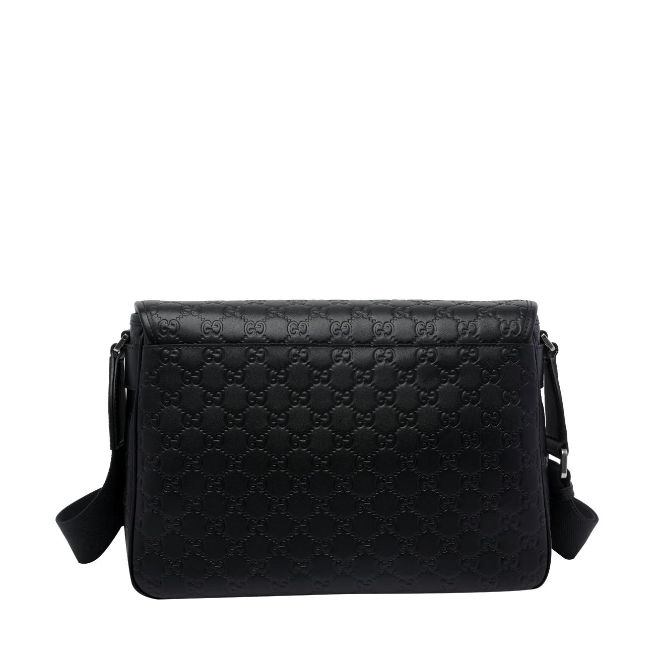 Gucci Men's Emblem Logo Bag in Black