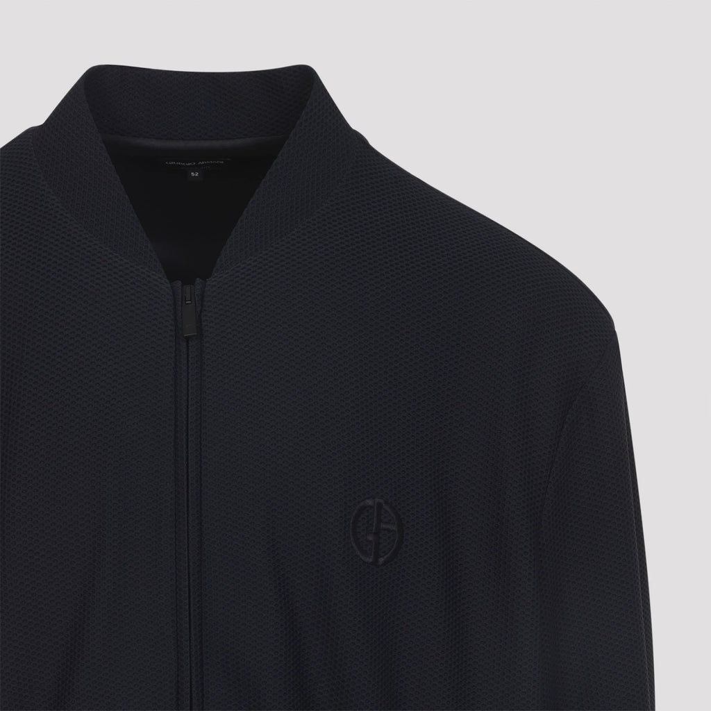 Giorgio Armani Men's Bomber Jacket in Blue