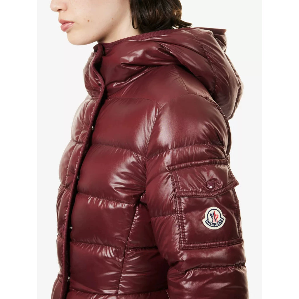 Moncler Women's Barante Down Jacket in Burgundy