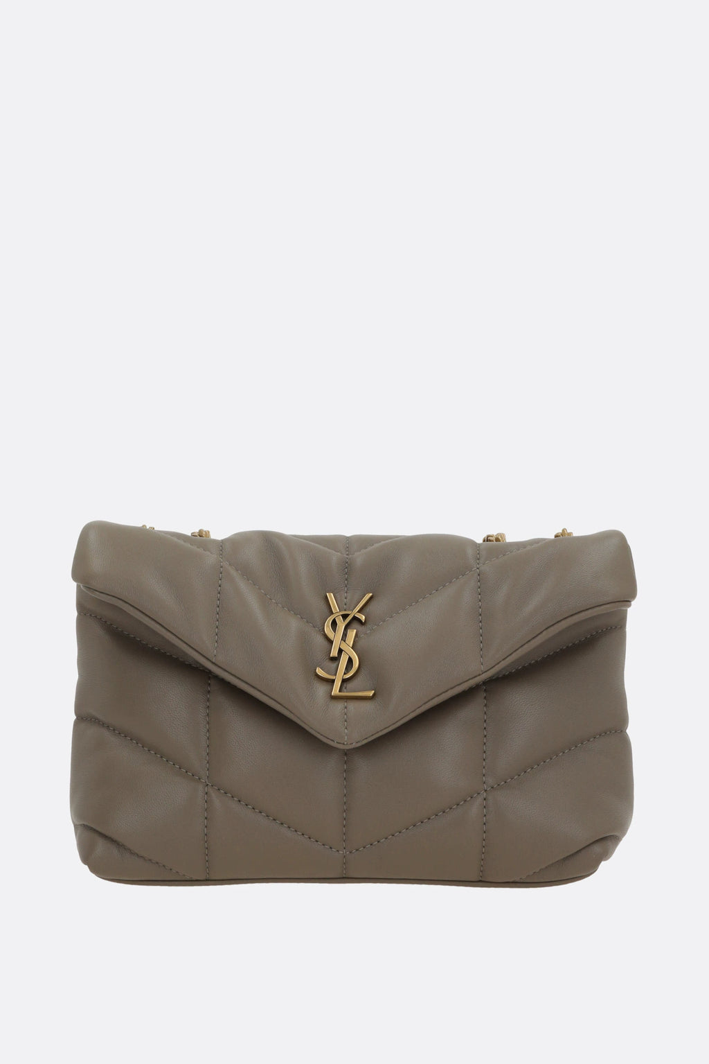 Saint Laurent YSL Puffer Toy Mini Bag in Grey