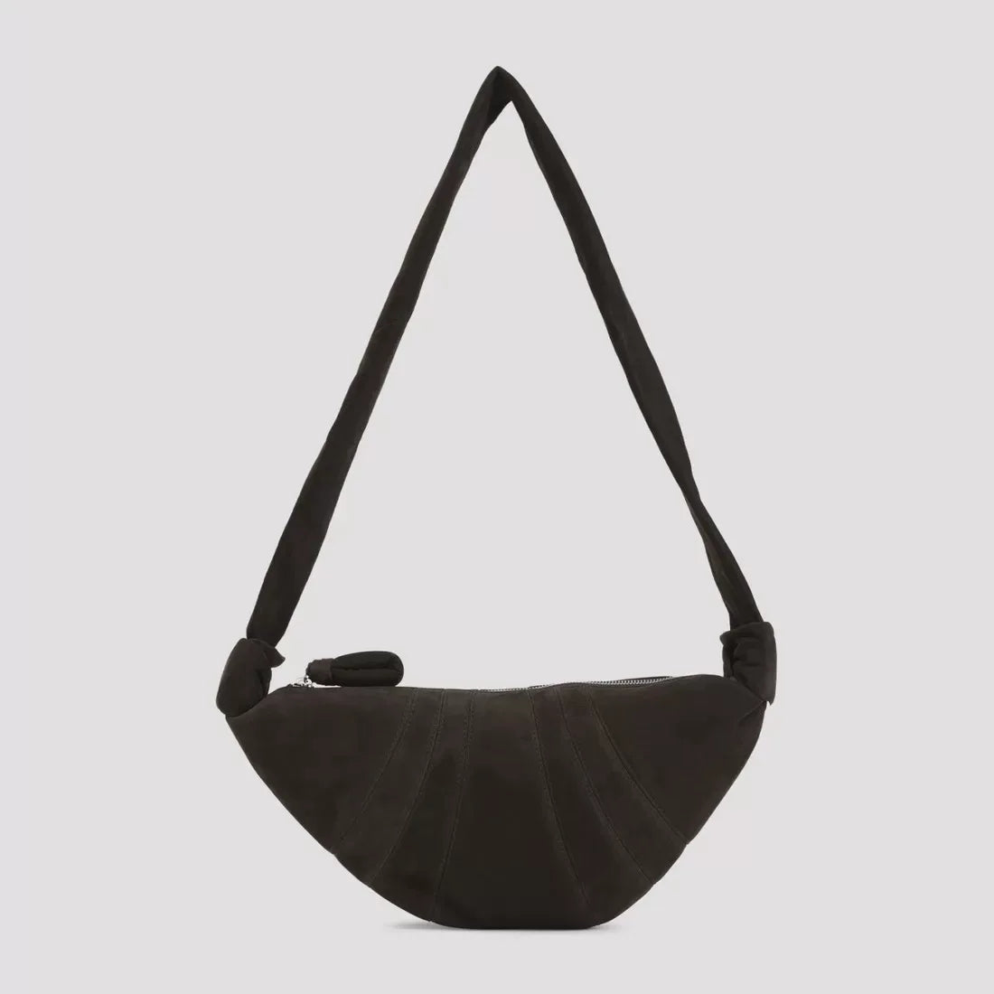 LEMAIRE Women's Small Croissant Crossbody Bag in Dark Brown