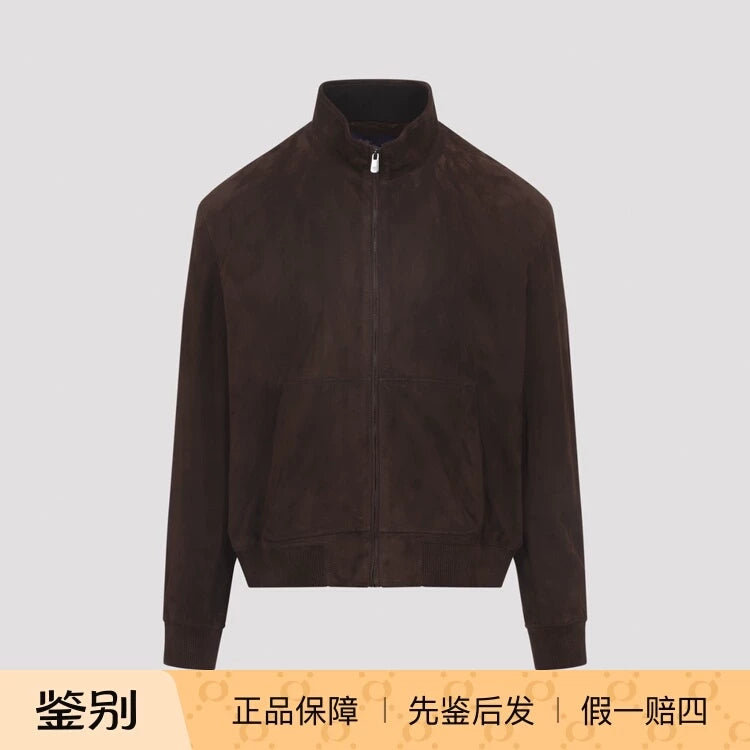 Ralph Lauren Men's Ralph Lauren Purple Label Leather Jacket in Brown