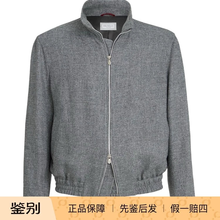 Brunello Cucinelli Men's Jacket in Grey