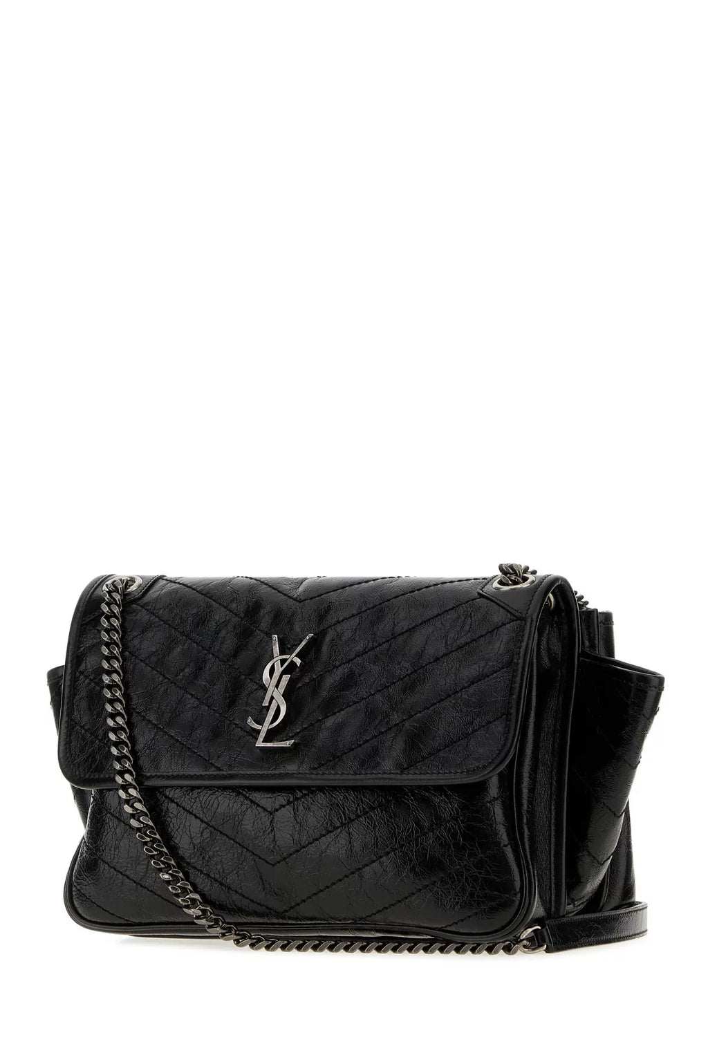 Saint Laurent Women's YSL Niki Tripouch Bag in Black