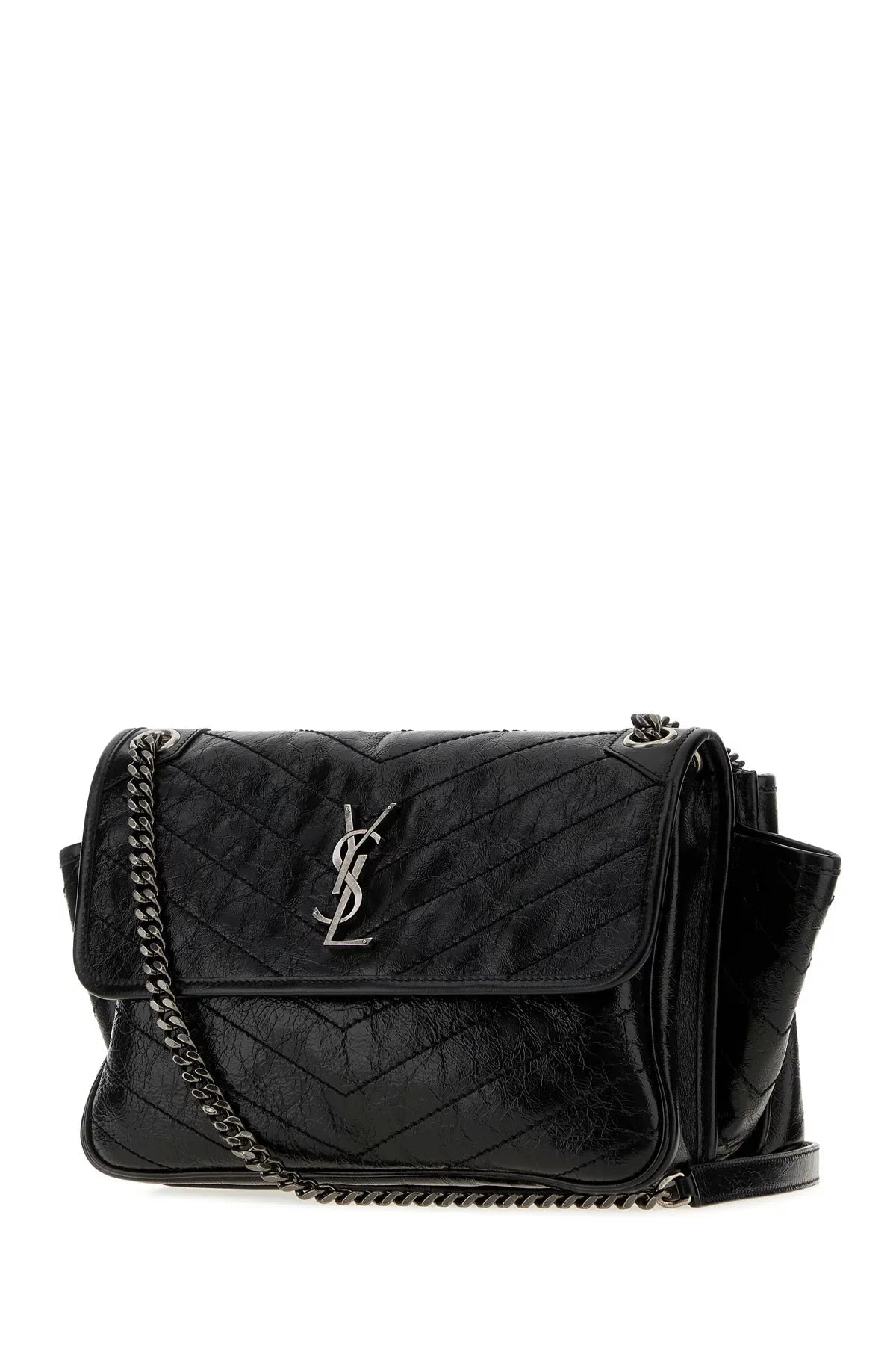 Saint Laurent Women's YSL Niki Tripouch Bag in Black