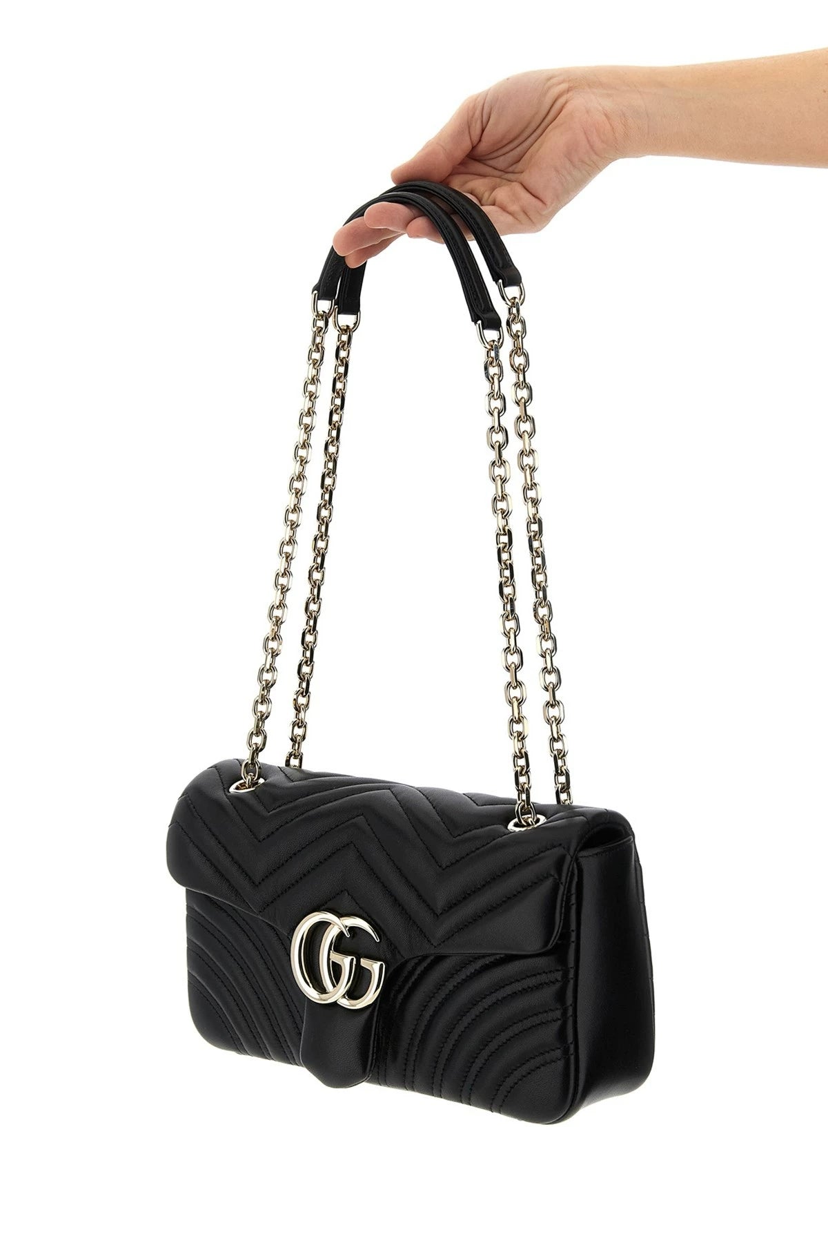 Gucci Women's Gg Marmont Medium Bag in Black