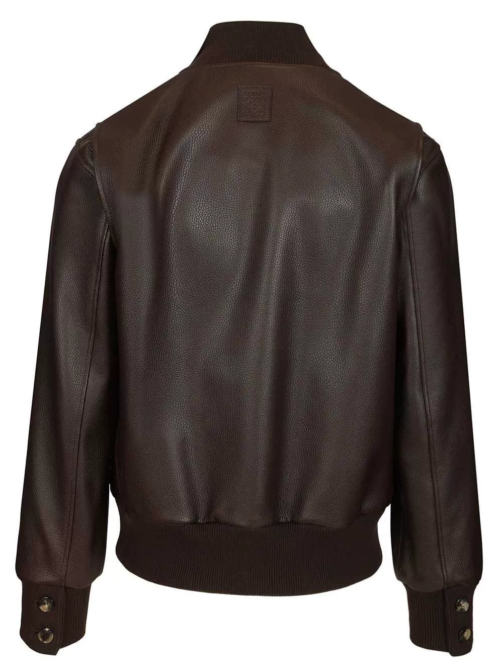 Loewe Men's Leather Jacket in Brown