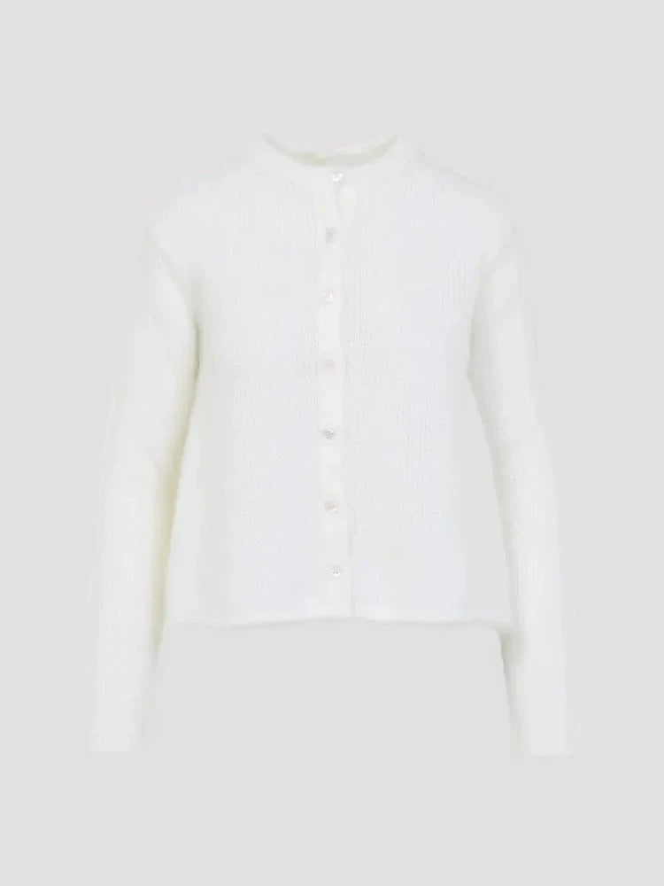 Loewe Women's Anagram Cardigan in White