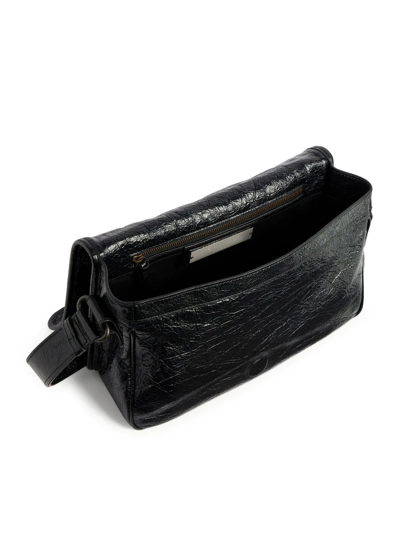 Balenciaga Men's Le City Flap Small Bag in Black