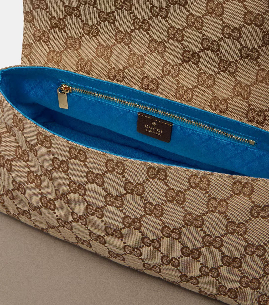 GUCCI Women's Medium Madison Canvas Shoulder Bag in Beige
