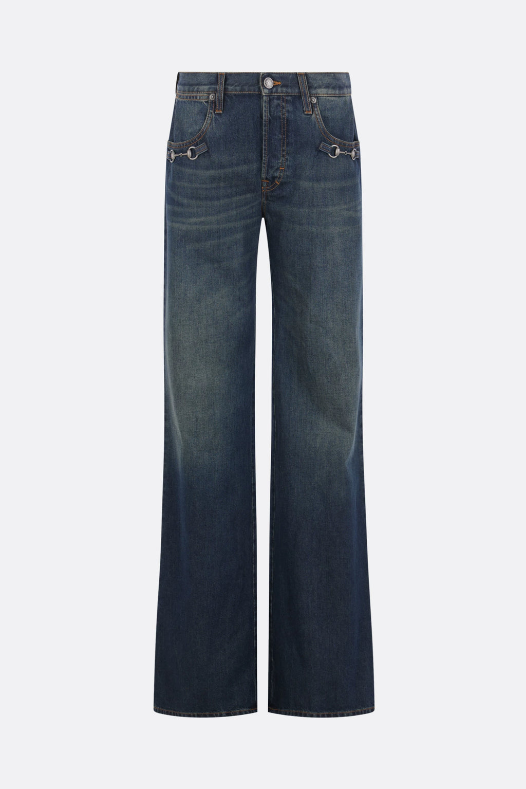 Gucci Women's Horsebit Jeans in Blue