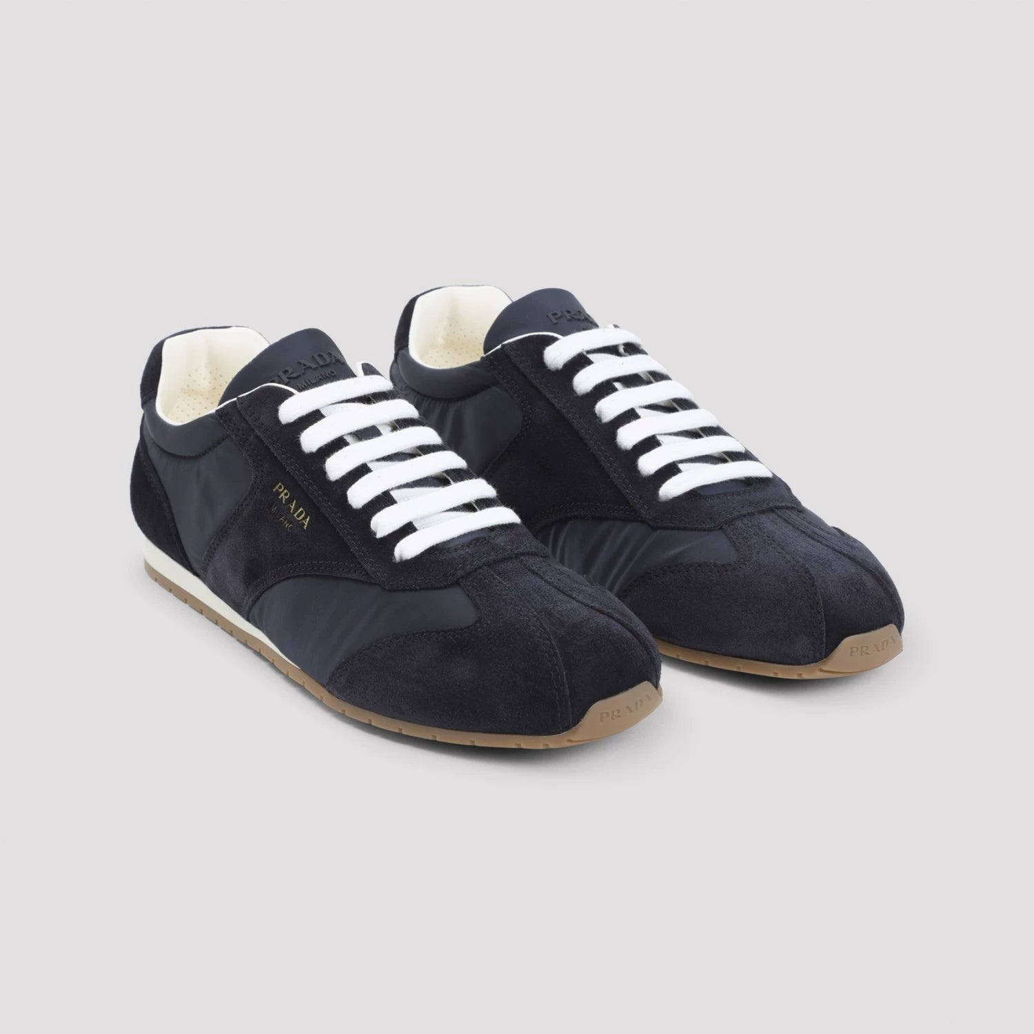 Prada Men's Spark Sneakers in Blue
