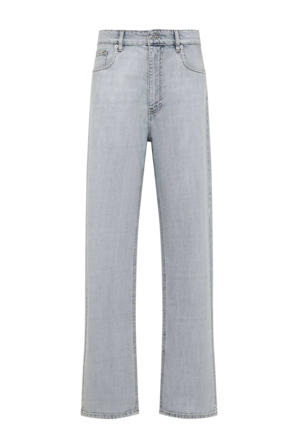 Miu Miu Women's Logo Jeans in Light Blue