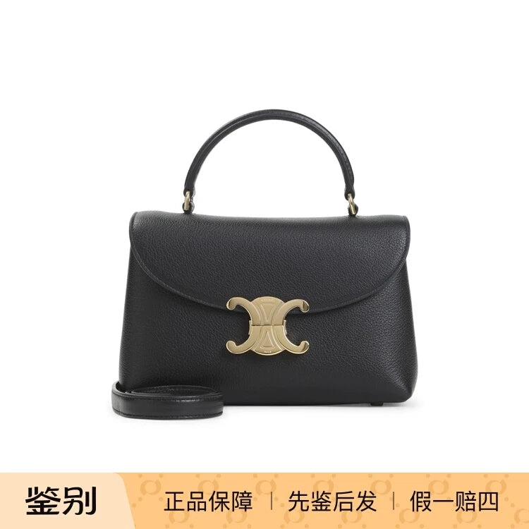 Celine Women's Teen Nino Small Shoulder Bag in Black