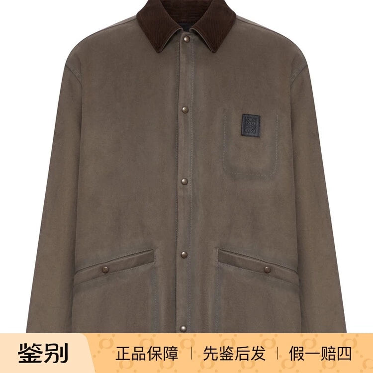 Loewe Men's Jacket in Khaki