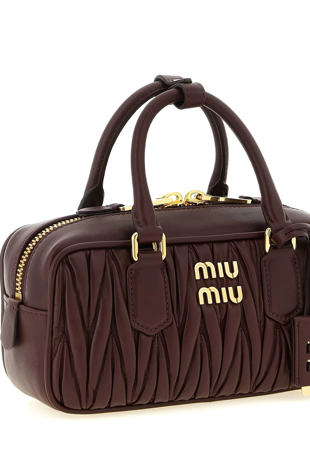 Miu Miu Women's Arcadie Small Handbag in Burgundy