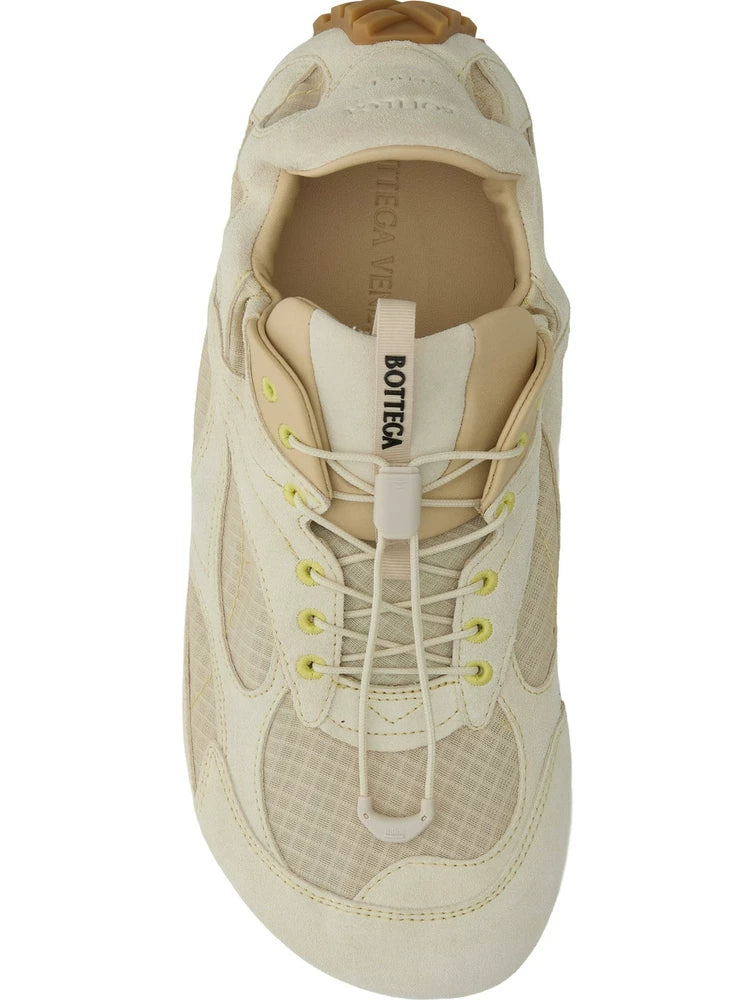 Bottega Veneta Men's Flash Orbit Sneakers in Beige