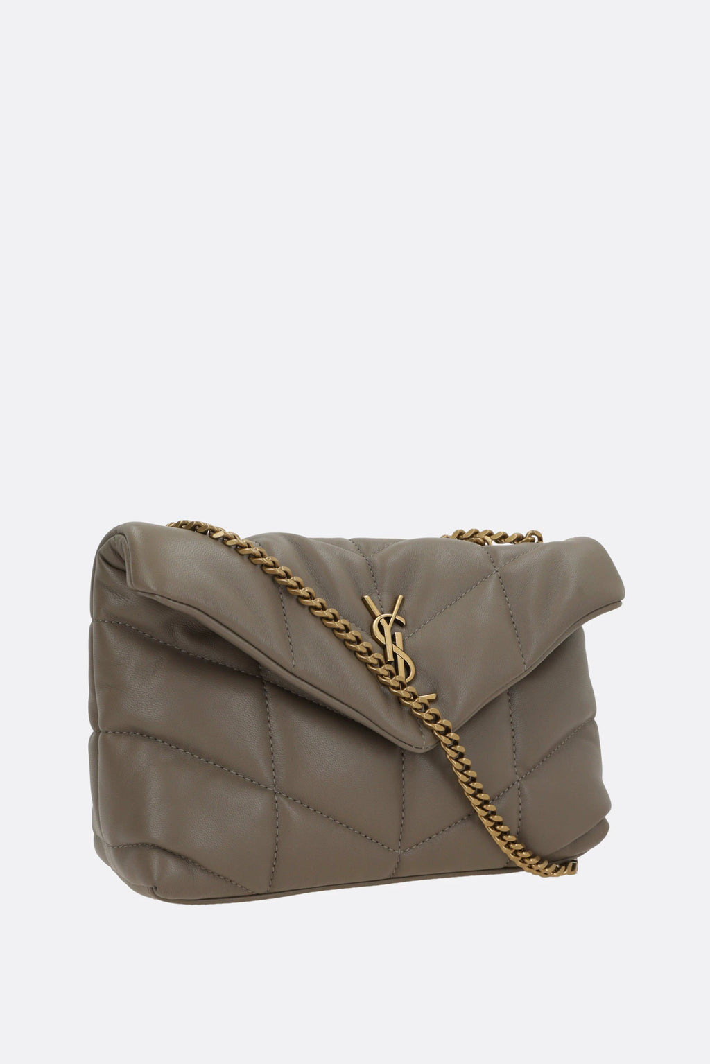 Saint Laurent YSL Puffer Toy Mini Bag in Grey