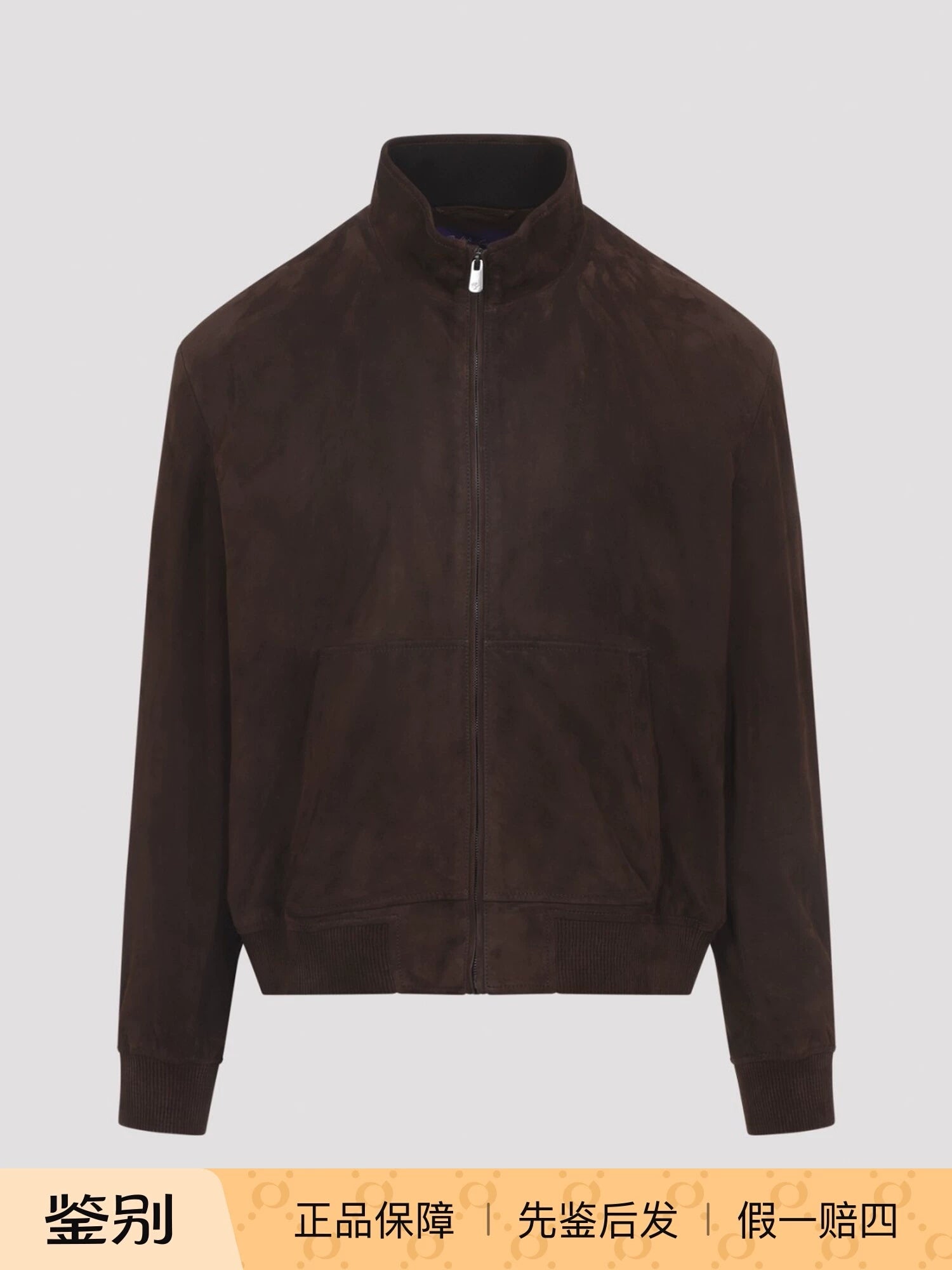 Ralph Lauren Men's Ralph Lauren Purple Label Leather Jacket in Brown