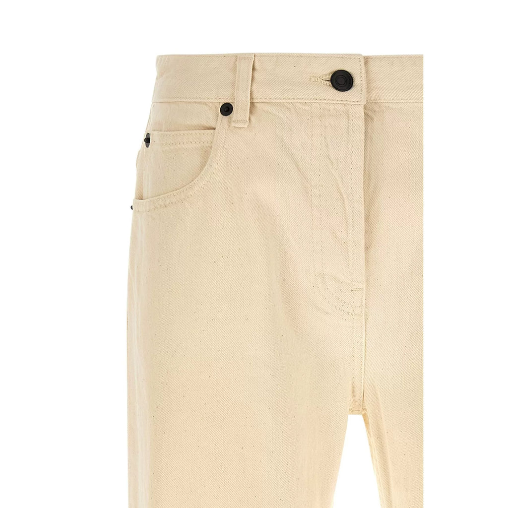 The Row Women's Riaco Cotton Jeans in White
