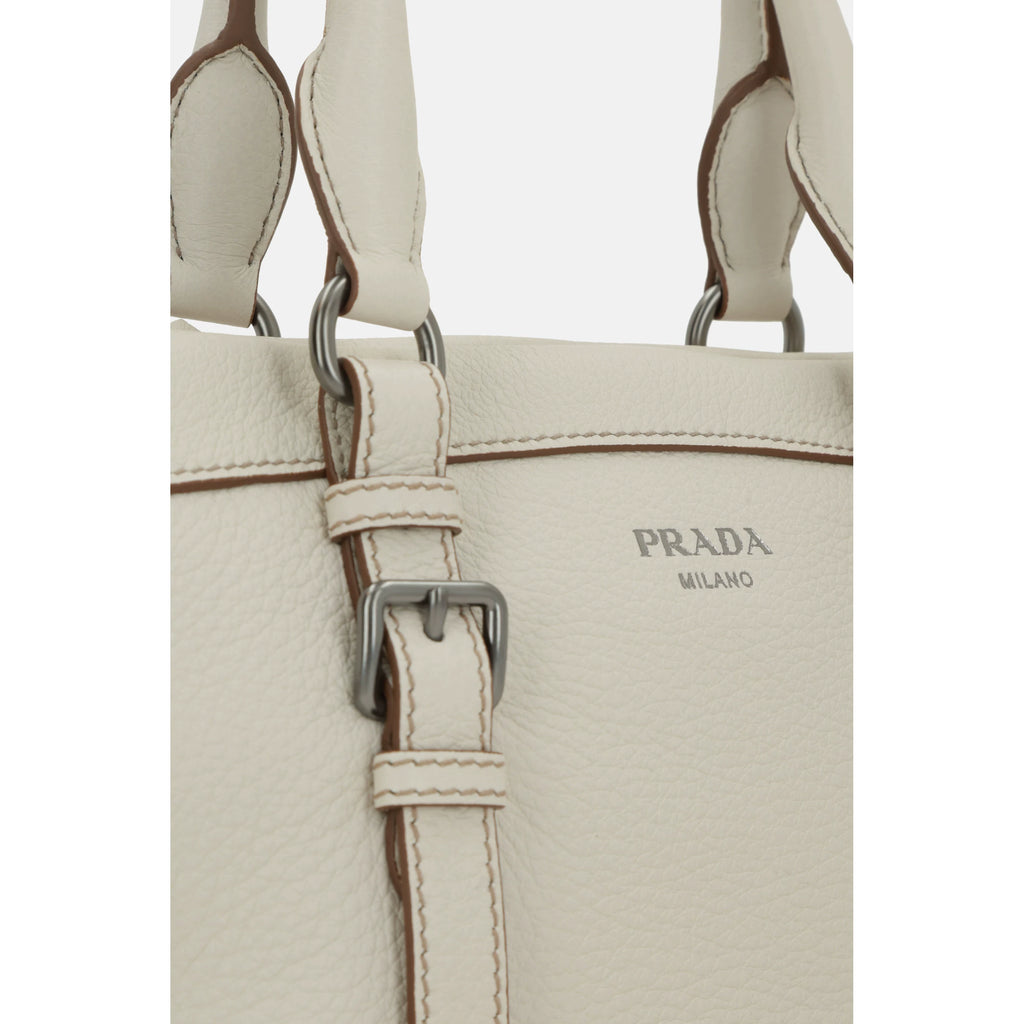 Prada Women's Martellata Handbag in White