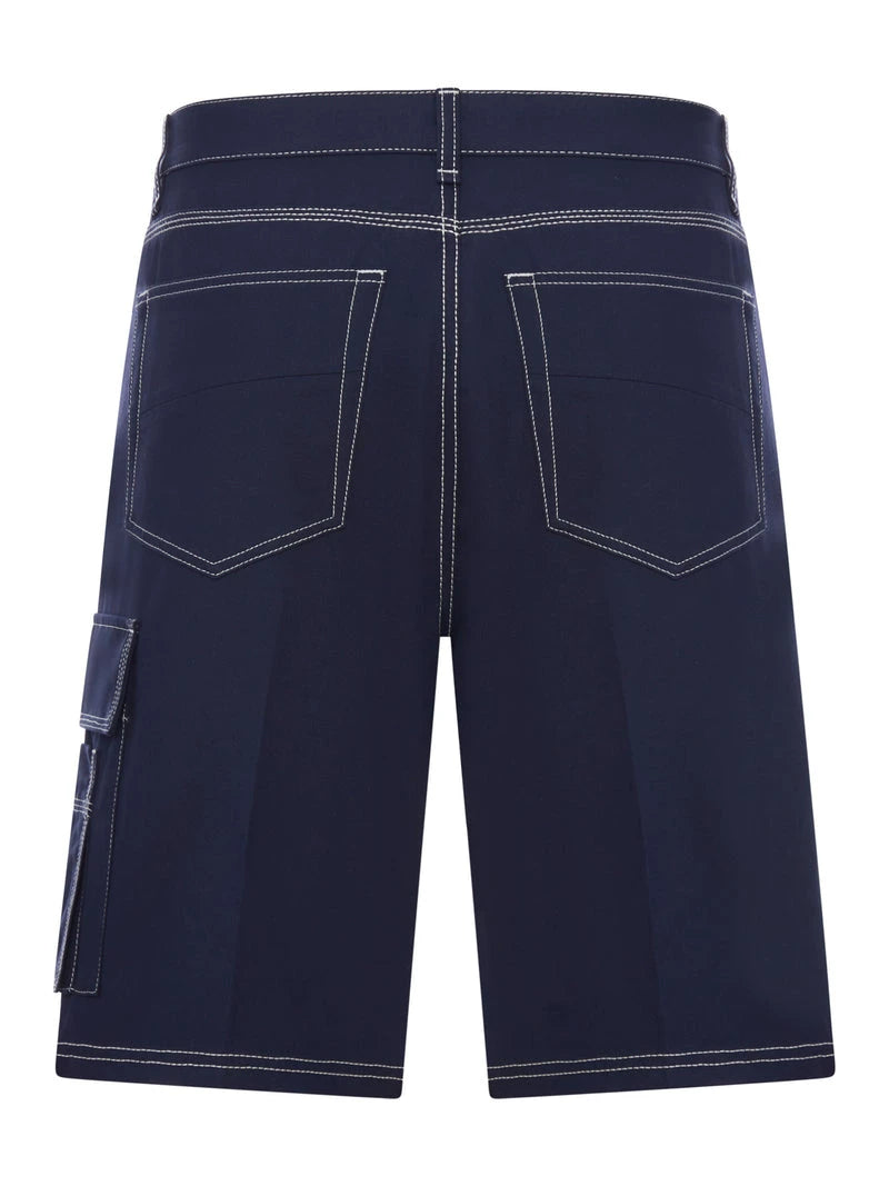 Fendi Men's Ff Logo Shorts in Blue